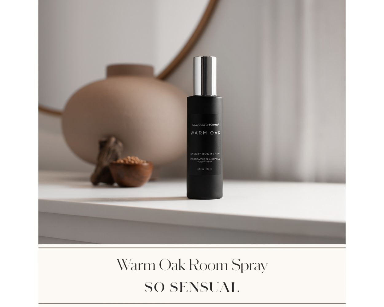 Gilchrist & Soames | Warm Oak Sensory Room Spray,