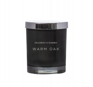 Warm oak candle