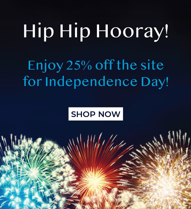 Enjoy 25% off the site for Independence Day