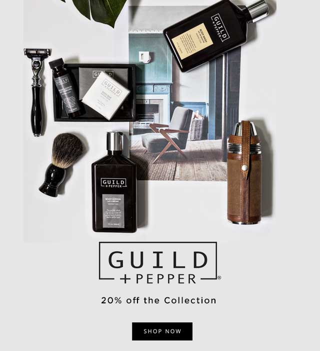 GUILD+PEPPER 20% off the collection 
