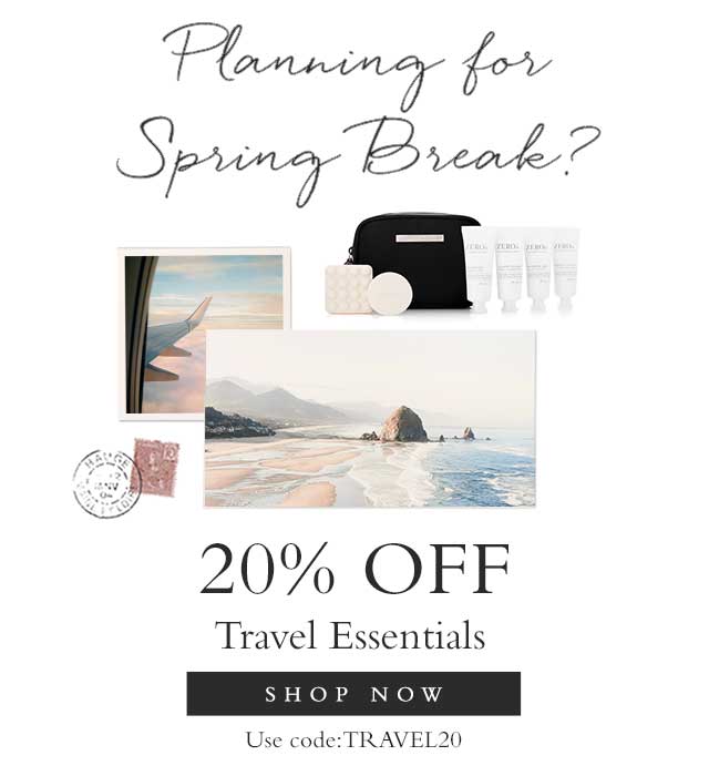 Get ready for the perfect trip with 205 off travel essentials. | Use code TRAVEL20